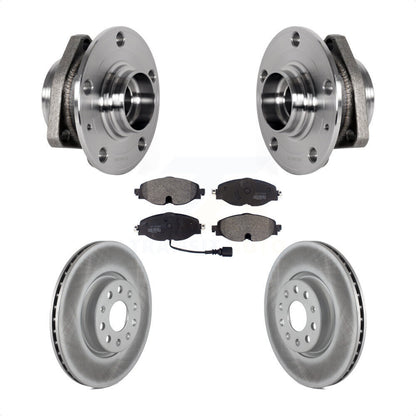 Hub Bearing Assembly Coat Brake Rotor Pad Front Kit For Audi A3 Sportback e-tron