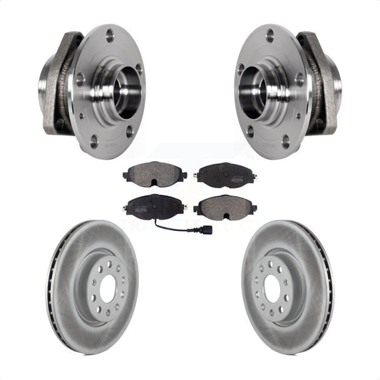 Hub Bearing Assembly Coat Brake Rotor Pad Front Kit For Audi A3 Sportback e-tron