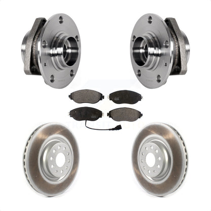 Hub Bearing Assembly Coated Disc Brake Rotors And Pads Front Kit For Audi S3