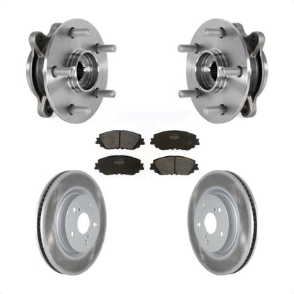 Hub Bearing Coated Brake Rotor Pad Front Kit For Toyota Camry Lexus ES250 Avalon