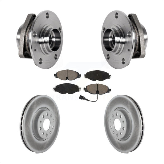Hub Bearing Assembly Coat Brake Rotor Pad Front Kit For Audi A3 Sportback e-tron