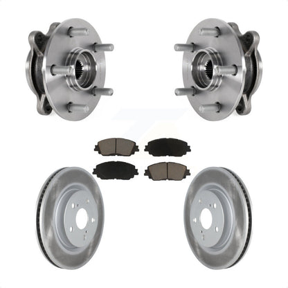 Hub Bearing Coated Brake Rotor Pad Front Kit For Toyota Camry Lexus ES250 Avalon