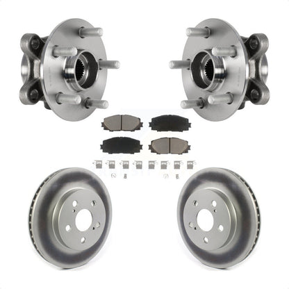 Hub Bearing Coat Brake Rotor Pads Front Kit For Toyota Corolla Prius Prime AWD-e