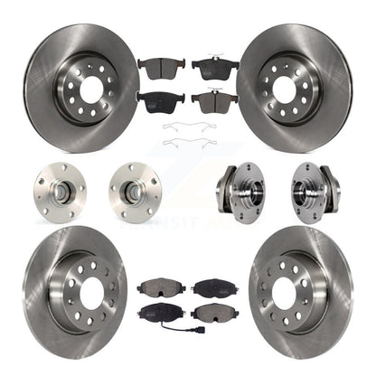 Hub Bearing Brake Rotor & Pad Front Rear Kit (10Pc) For Audi A3 Sportback e-tron