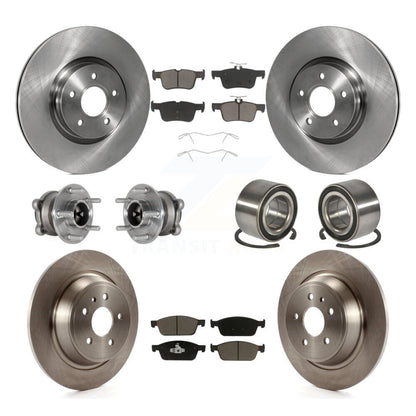 Hub Bearing Brake Rotor & Pads Front Rear Kit (10Pc) For Ford Escape Lincoln MKC