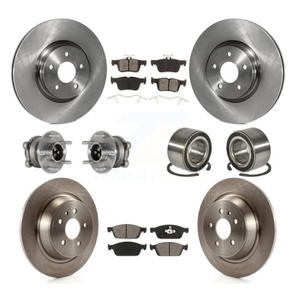 Hub Bearing Brake Rotor & Pads Front Rear Kit (10Pc) For Ford Escape Lincoln MKC
