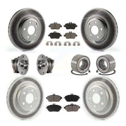 Hub Bearing Coat Brake Rotor Pads Front Rear Kit (10Pc) For Mercedes-Benz GLA250