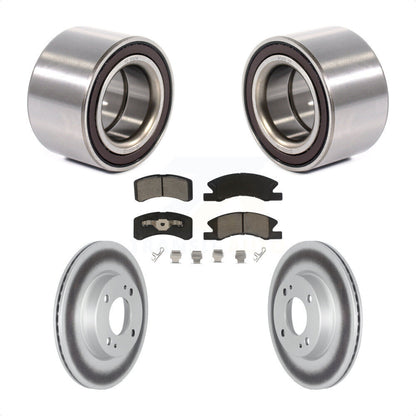 Wheel Bearing Coat Brake Rotor Pads Front Kit For 2017-2022 Mitsubishi Mirage G4