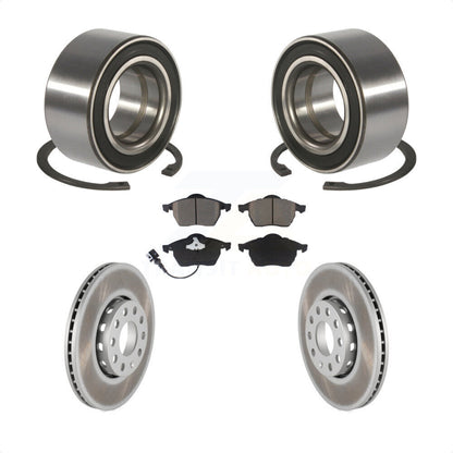 Wheel Bearing Coated Disc Brake Rotor And Pads Front Kit For Audi A6 Quattro 100