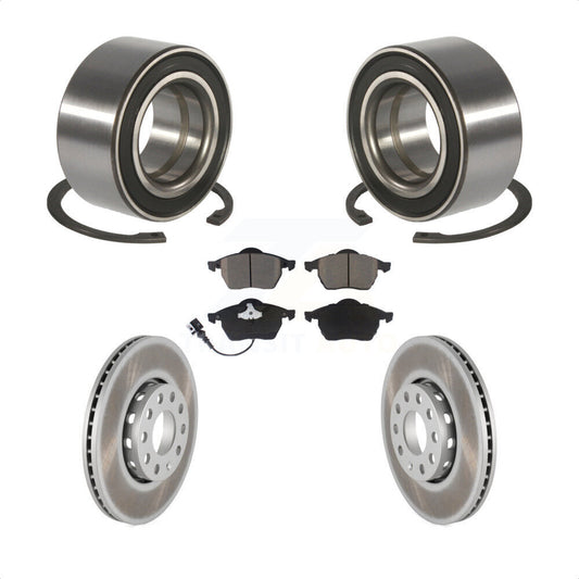 Wheel Bearing Coated Disc Brake Rotor And Pads Front Kit For Audi A6 Quattro 100