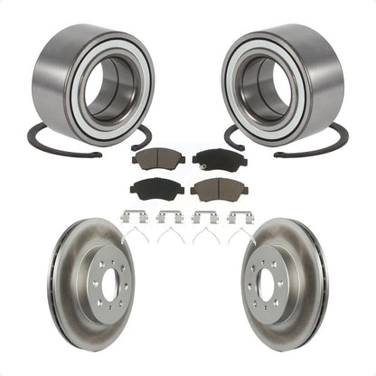 Wheel Bearing Coated Brake Rotor Pad Front Kit For Honda Civic With 4 Lug Wheels