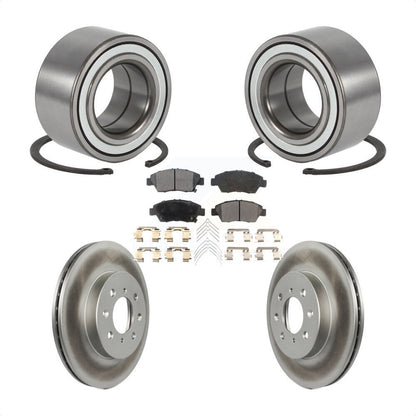 Wheel Bearing Coated Brake Rotor Pad Front Kit For Honda Civic With 4 Lug Wheels