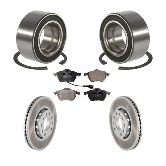 Wheel Bearing Coated Disc Brake Rotor And Pads Front Kit For Audi A6 Quattro 100