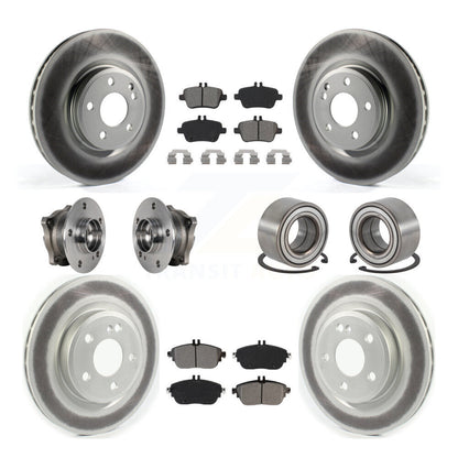 Hub Bearing Coat Brake Rotor Pads Front Rear Kit (10Pc) For Mercedes-Benz GLA250