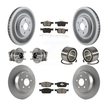 Hub Bearing Coated Brake Rotor Pad Front Rear Kit (10Pc) For Ford Escape Lincoln