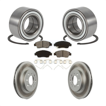 Wheel Bearing Coated Brake Rotor Pad Front Kit For Honda Civic With 4 Lug Wheels