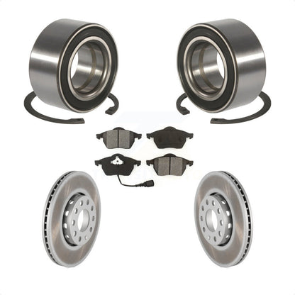Wheel Bearing Coated Disc Brake Rotor And Pads Front Kit For Audi A6 Quattro 100