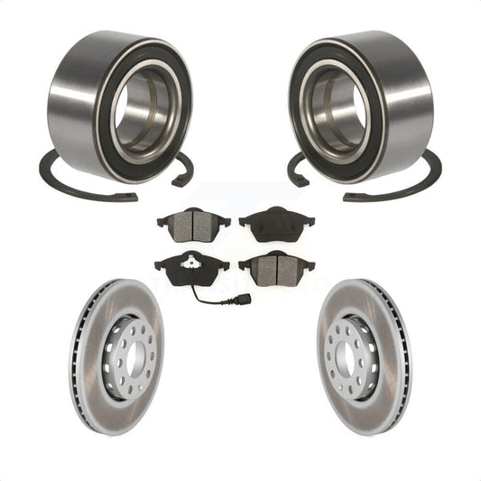 Wheel Bearing Coated Disc Brake Rotor And Pads Front Kit For Audi A6 Quattro 100