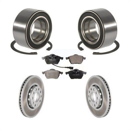 Wheel Bearing Coated Disc Brake Rotor And Pads Front Kit For Audi A6 Quattro 100