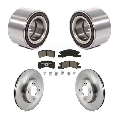 Wheel Bearing Disc Brake Rotor Pads Front Kit For 2017-2022 Mitsubishi Mirage G4