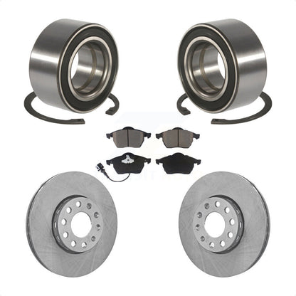 Wheel Bearing Disc Brake Rotor And Ceramic Pad Front Kit For Audi A6 Quattro 100