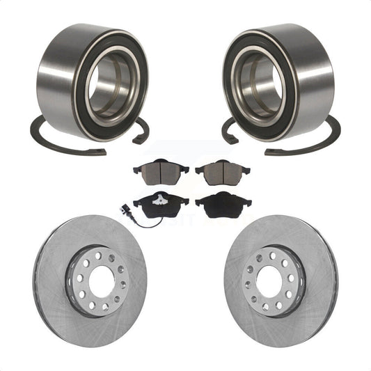 Wheel Bearing Disc Brake Rotor And Ceramic Pad Front Kit For Audi A6 Quattro 100