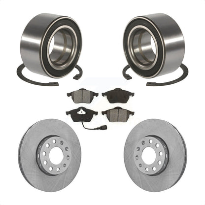 Wheel Bearing Disc Brake Rotors And Pads Front Kit For Audi A6 Quattro 100