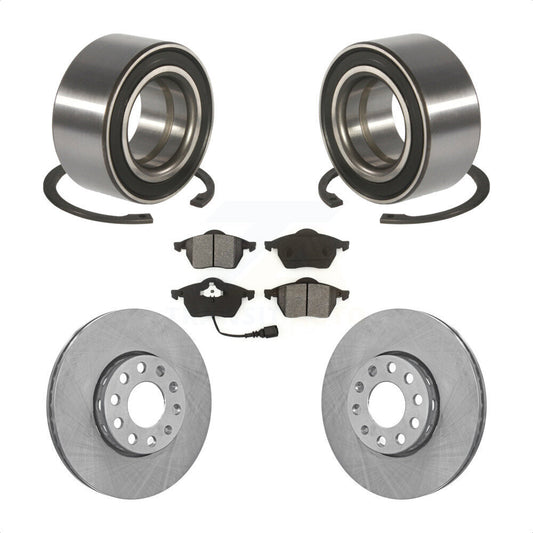 Wheel Bearing Disc Brake Rotors And Pads Front Kit For Audi A6 Quattro 100