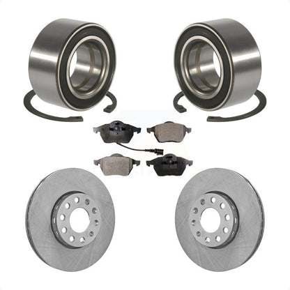Wheel Bearing Disc Brake Rotor And Ceramic Pad Front Kit For Audi A6 Quattro 100