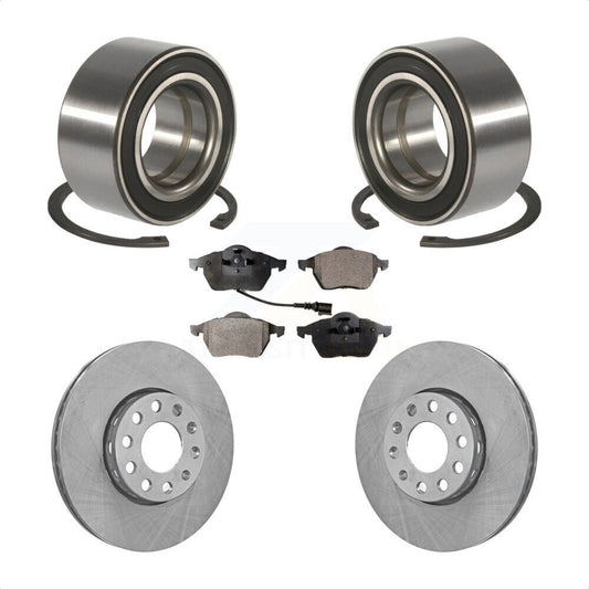 Wheel Bearing Disc Brake Rotor And Ceramic Pad Front Kit For Audi A6 Quattro 100