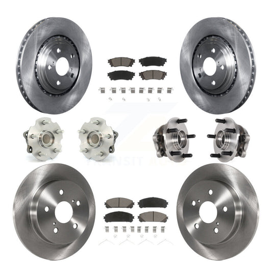 Hub Bearing Brake Rotor Pads Front Rear Kit (10Pc) For Lexus NX300 NX200t NX300h