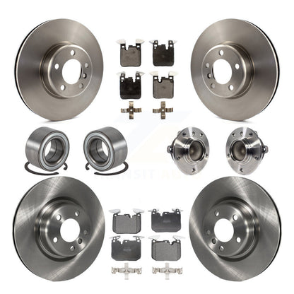 Hub Bearing Disc Brake Rotor Pads Shoe Front Rear Kit (10Pc) For BMW M235i M240i