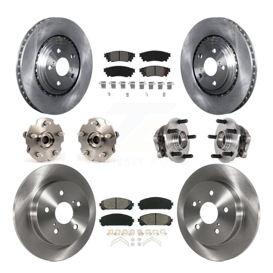 Hub Bearing Brake Rotor Pads Front Rear Kit (10Pc) For Lexus NX300 NX200t NX300h