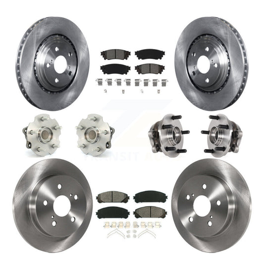 Hub Bearing Brake Rotor Pads Front Rear Kit (10Pc) For Lexus NX300 NX200t NX300h
