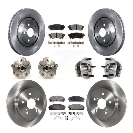 Hub Bearing Brake Rotor Pads Front Rear Kit (10Pc) For Lexus NX300 NX200t NX300h