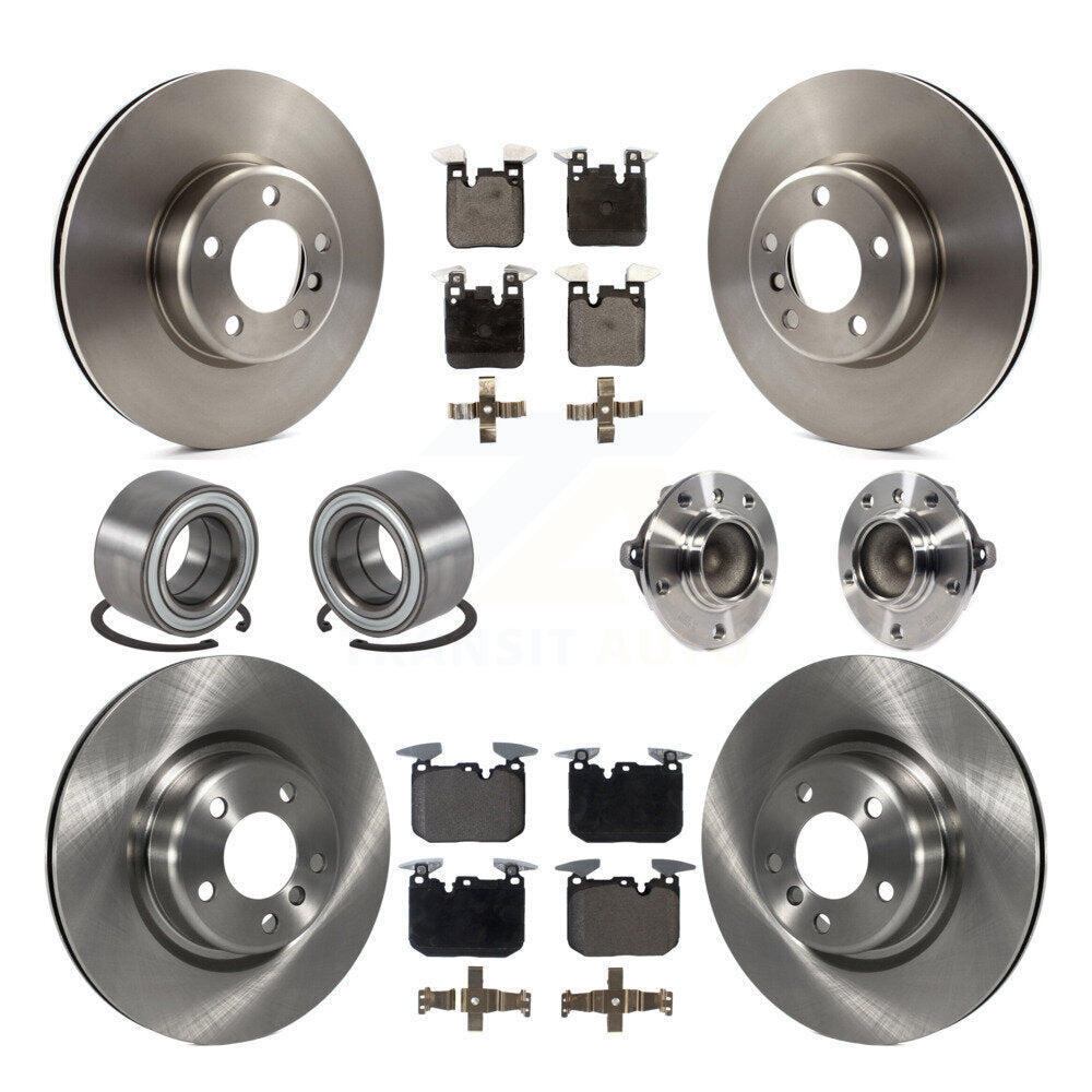 Hub Bearing Disc Brake Rotor Pads Shoe Front Rear Kit (10Pc) For BMW M235i M240i