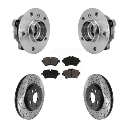 Hub Bearing Coated Drill Slot Brake Rotor Pads Front Kit For Mini Cooper Clubman