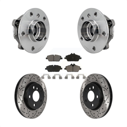 Hub Bearing Assembly Coated Drill Slot Brake Rotor Pad Front Kit For Mini Cooper