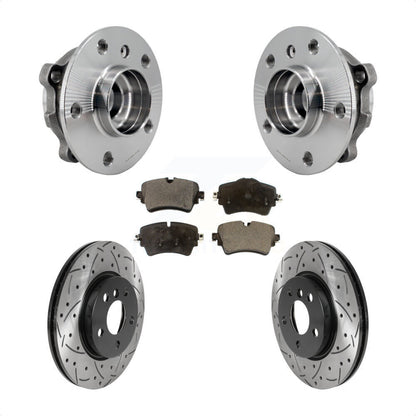 Hub Bearing Coated Drill Slot Brake Rotor Pads Front Kit For Mini Cooper Clubman