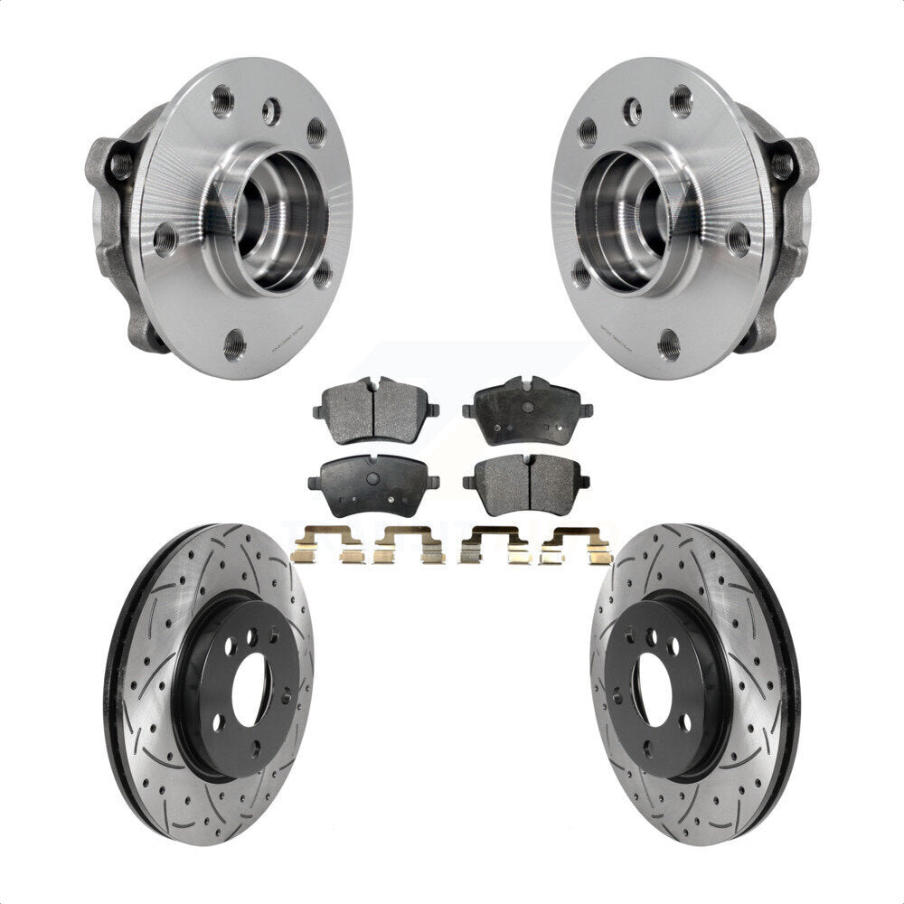 Hub Bearing Assembly Coated Drill Slot Brake Rotor Pad Front Kit For Mini Cooper