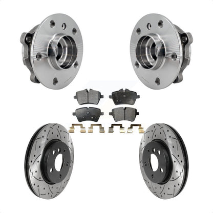Hub Bearing Assembly Coated Drill Slot Brake Rotor Pad Front Kit For Mini Cooper