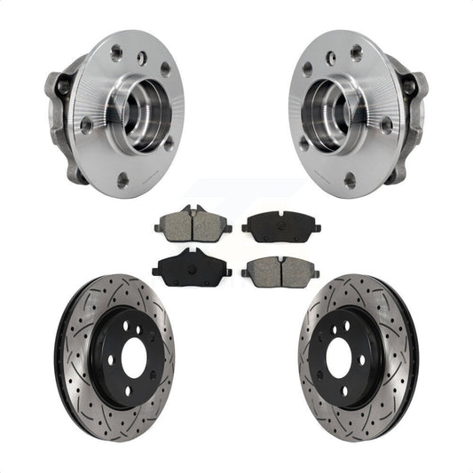 Hub Bearing Assembly Coated Drill Slot Brake Rotor Pad Front Kit For Mini Cooper