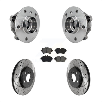 Hub Bearing Coated Drill Slot Brake Rotor Pads Front Kit For Mini Cooper Clubman