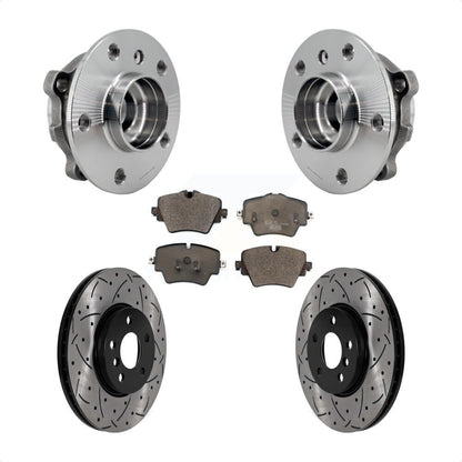 Hub Bearing Coat Drill Slot Brake Rotor Pad Front Kit For Mini Cooper Countryman