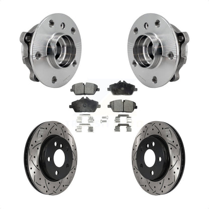 Hub Bearing Assembly Coated Drill Slot Brake Rotor Pad Front Kit For Mini Cooper