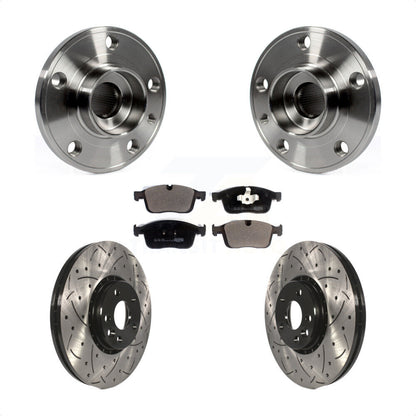 Hub Bearing Assembly Coated Drill Slot Brake Rotor Pads Front Kit For Volvo XC60