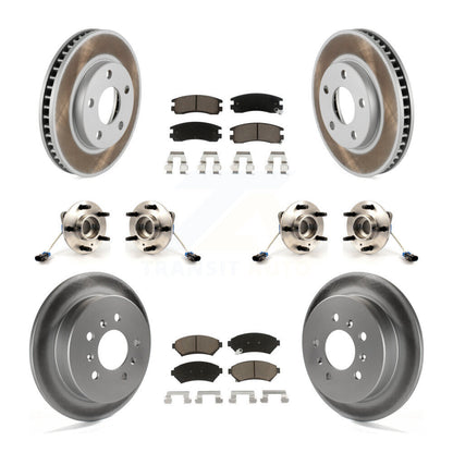 Hub Bearing Coated Brake Rotor Pad Front Rear Kit (10Pc) For Pontiac Montana AWD