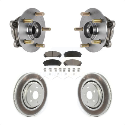 Hub Bearing Coat Brake Rotor Pad Front Kit For Lexus RX350 RX450h RX350L RX450hL