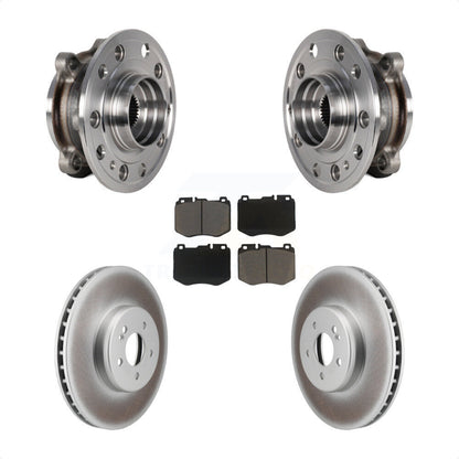 Hub Bearing Assembly Coat Brake Rotor Pads Front Kit For Mercedes-Benz C300 C400