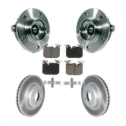 Hub Bearing Coated Brake Rotor Pad Front Kit For BMW 335i xDrive 435i Gran Coupe